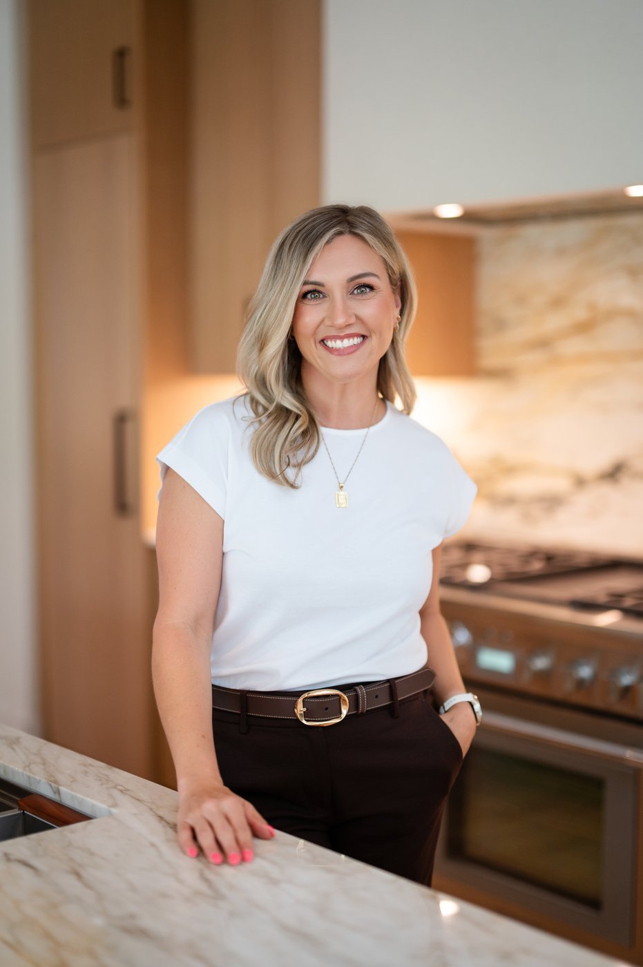 Crystal Stephens, Compass Affiliate Broker, in her Nashville kitchen